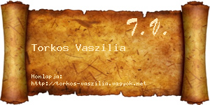 Torkos Vaszilia névjegykártya